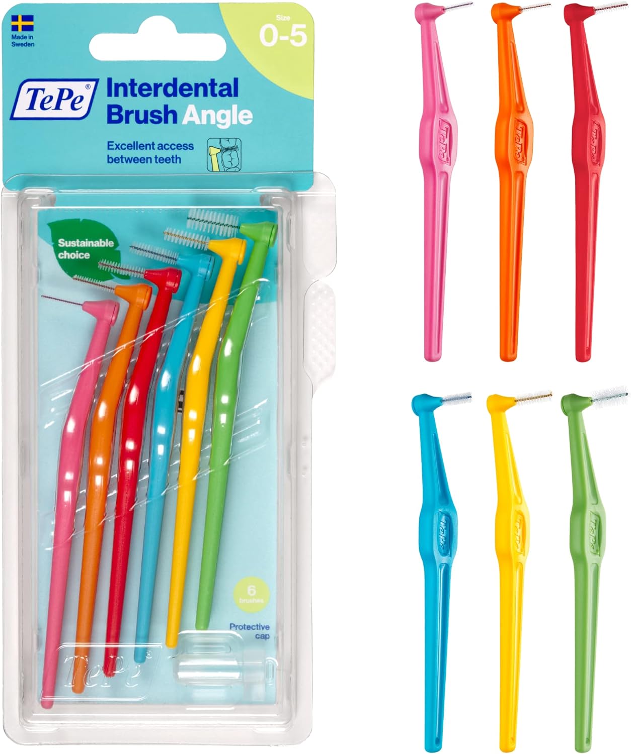 Tepe Angle Interdental Brush Mixed Set 6 pcs