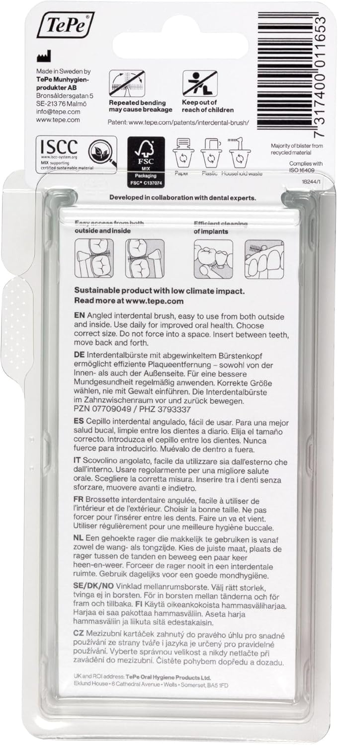 Tepe Angle Interdental Brush Mixed Set 6 pcs
