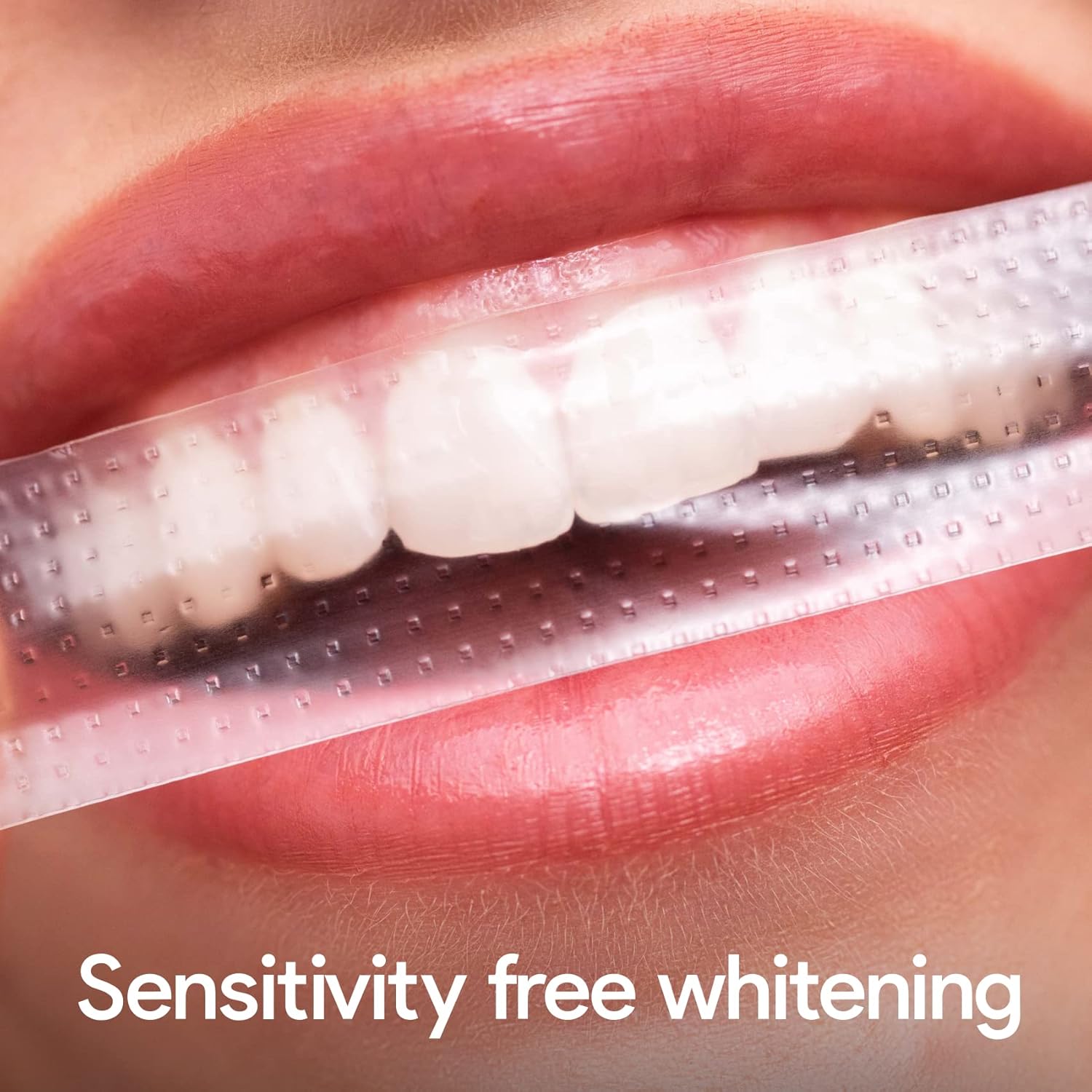 Hismile Teeth Whitening Strips for Sensitive Teeth, Peroxide Free, Dental White Strips Kit, 28 Strips, 14 Treatments