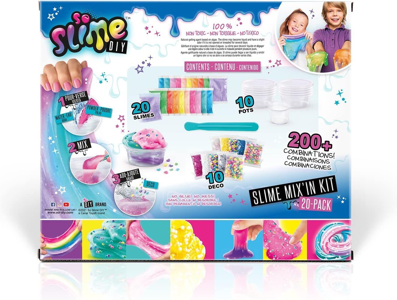 Canal Toys - Slime - Mix'in Kit - Pack 20 Slimes