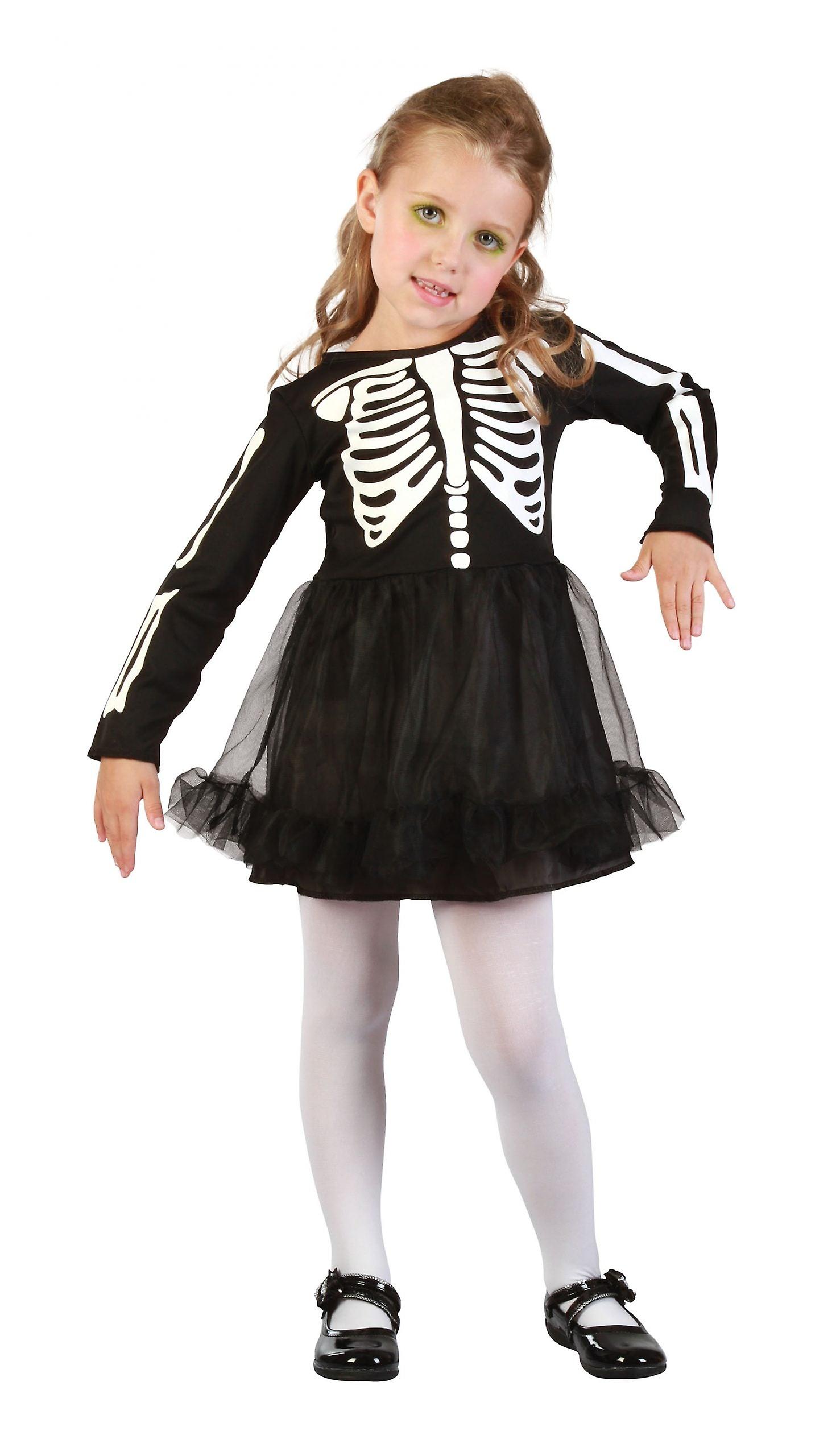 Rubies Girls Skeleton Girl Toddler Children Costume Female Halloween