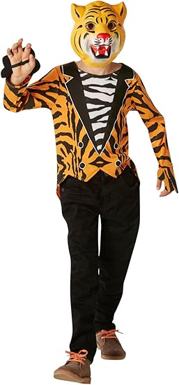 Rubie's Official Tiger Who Came To Tea Fancy Dress Boys Animal Zoo World Book Day Kids Costume(MED)