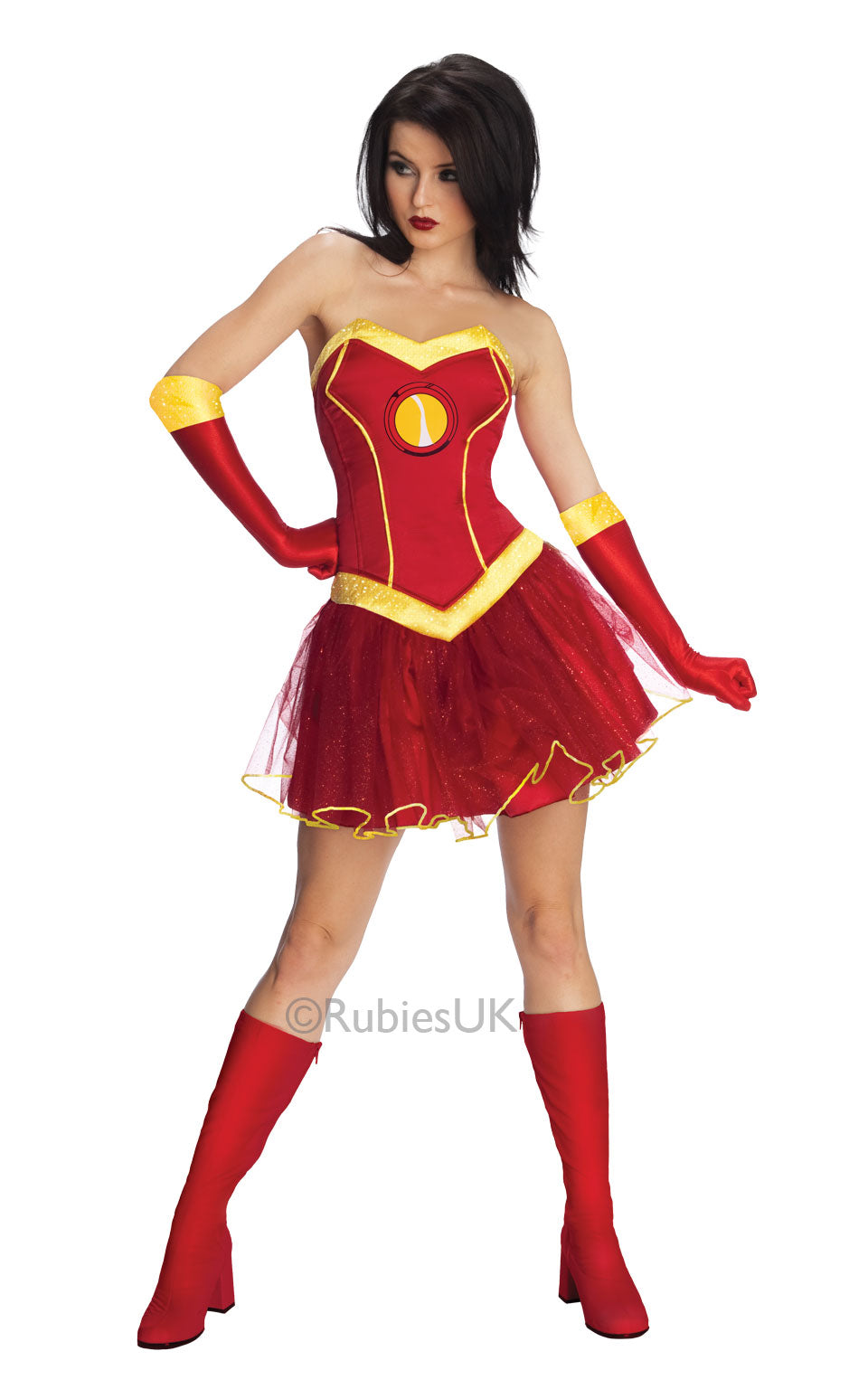 Rubies Ladies Superhero Rescue Fancy Dress Iron Man The Avengers Costume