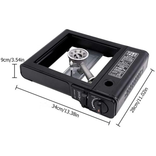 Cleenwood Portable Camping Gas Stove with Aluminum Burner and Piezo Automatic Igniter (BBV)