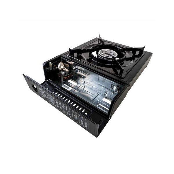 Cleenwood Portable Camping Gas Stove with Aluminum Burner and Piezo Automatic Igniter (BBV)