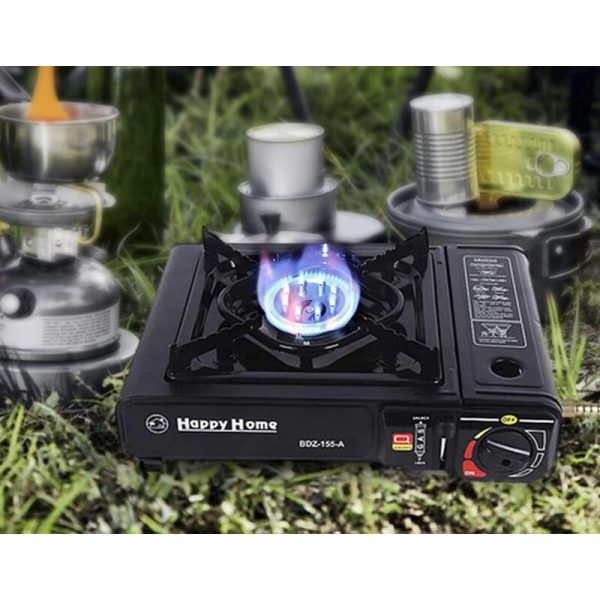 Cleenwood Portable Camping Gas Stove with Aluminum Burner and Piezo Automatic Igniter (BBV)