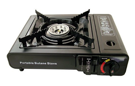 Cleenwood Portable Camping Gas Stove with Aluminum Burner and Piezo Automatic Igniter (BBV)