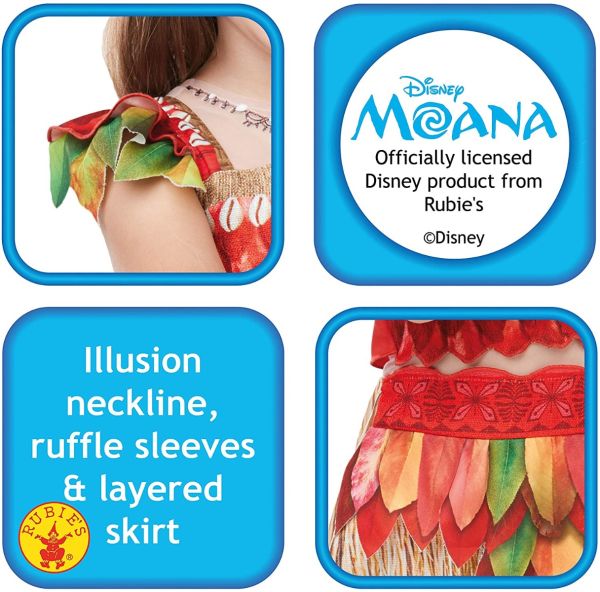 Rubies Disney Moana Deluxe Costume Small