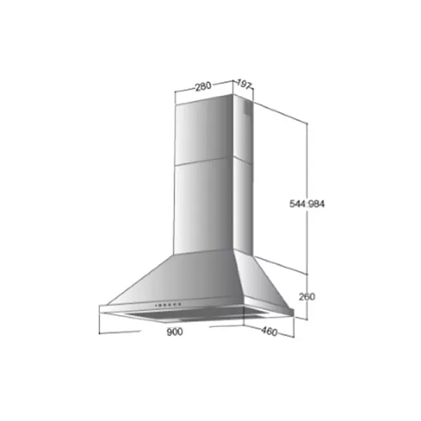 Startec Hood 60 cm Built-In