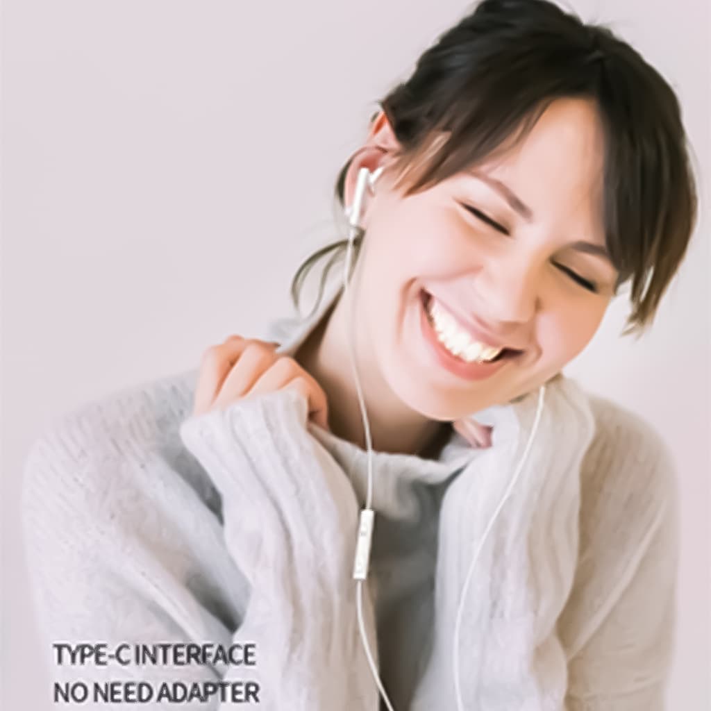 Zentality Wire Earphone Type C Connector - White