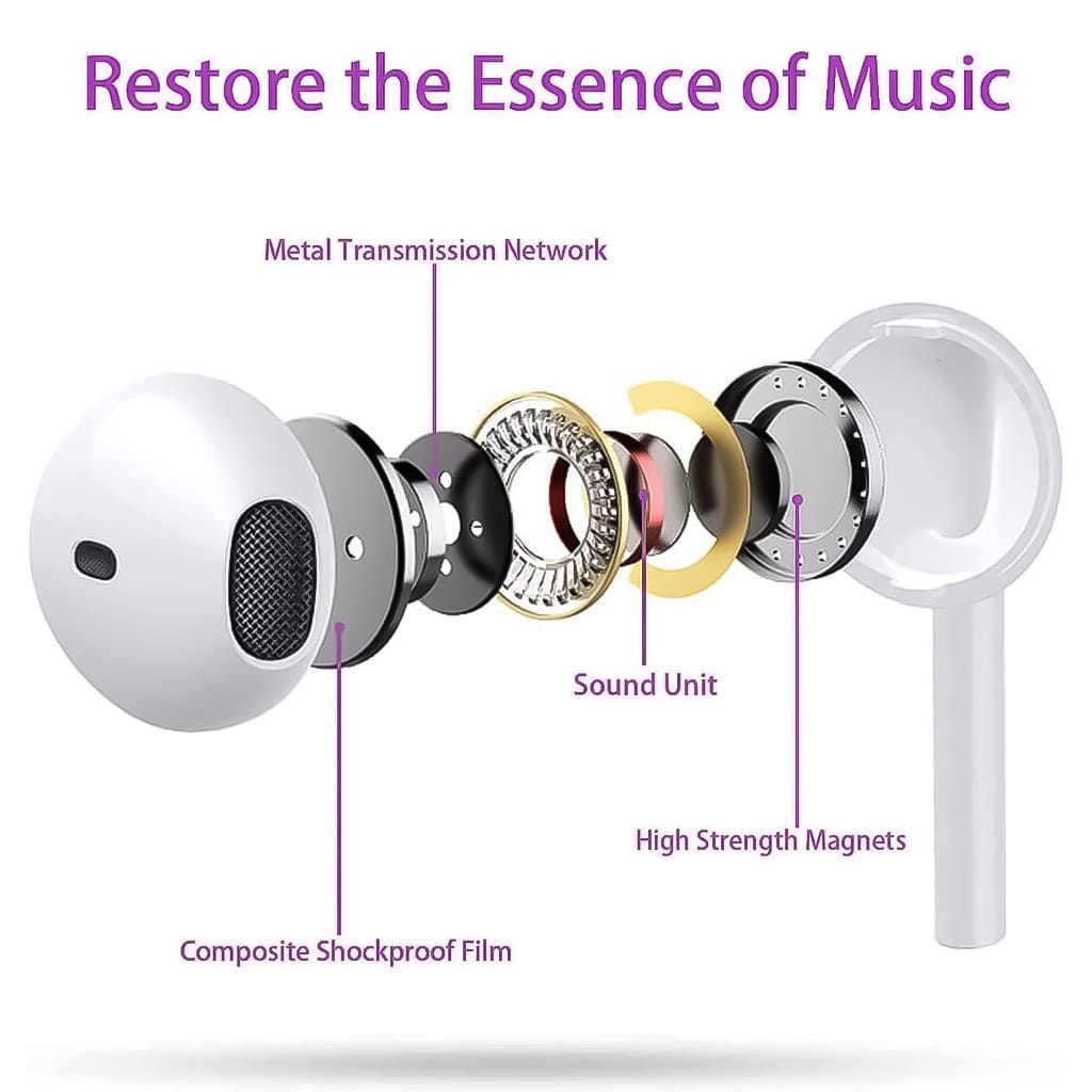 Zentality Wire Earphone Type C Connector - White