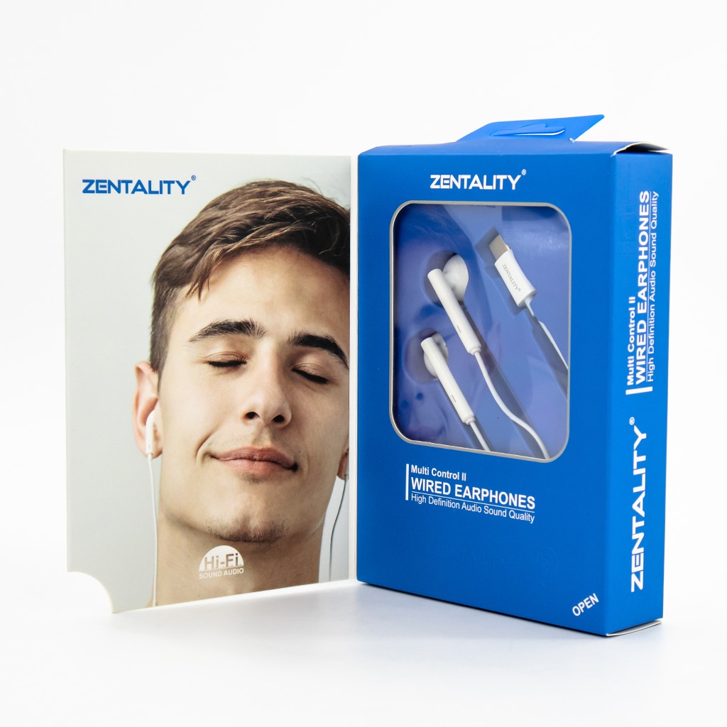 Zentality Wire Earphone Type C Connector - White