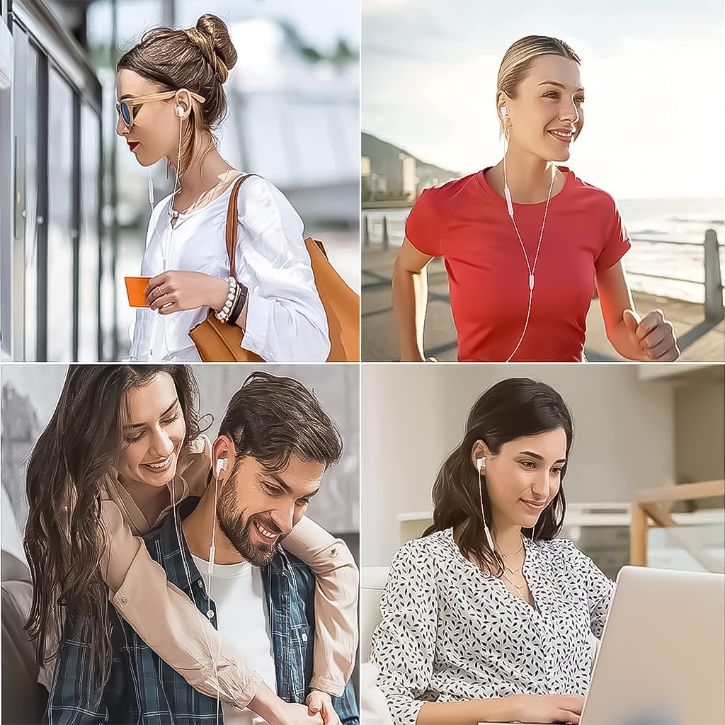 Zentality Wire Earphone Type C Connector - White