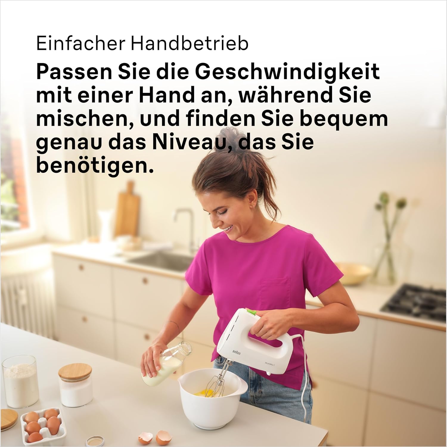 Braun Hand Mixer 450W 4 Speed - White