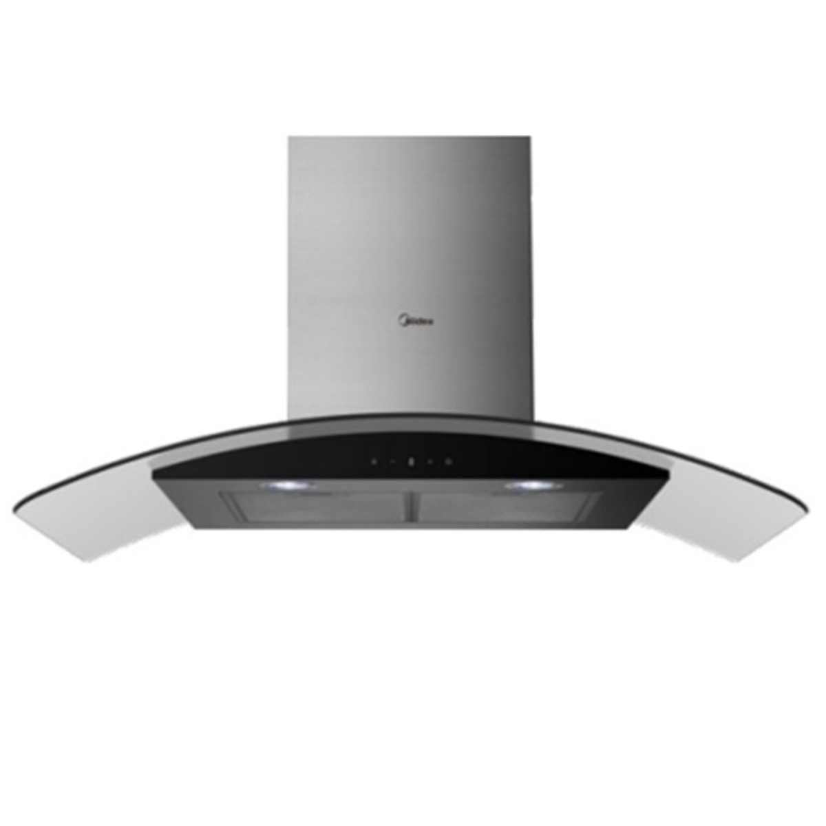 Midea Built-In T shape Glass Hood 90cm, Touch Control, Stainless steel, 3 Speed