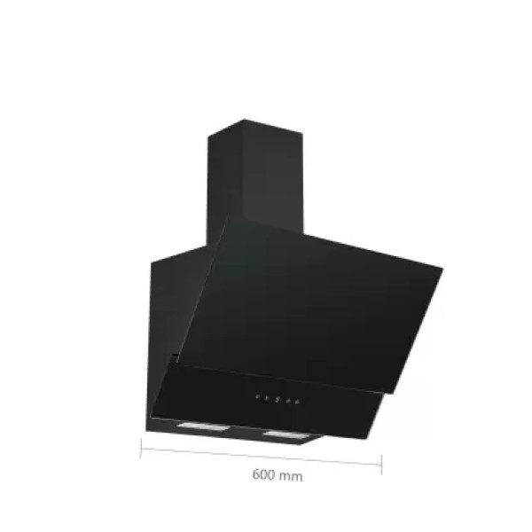 Vestel Buit-In Inclined Hood, 60cm, Black, BHD-6303B