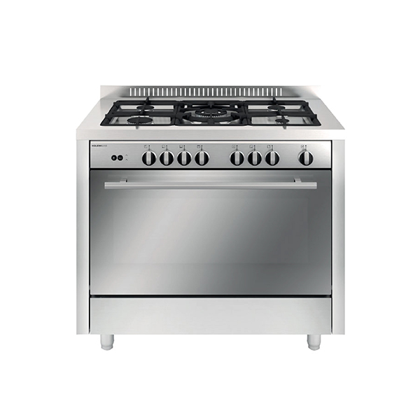 Glem Gas Cooker 5 burners 100X60cm GLMQ1634GI01UT - Stainless Steel