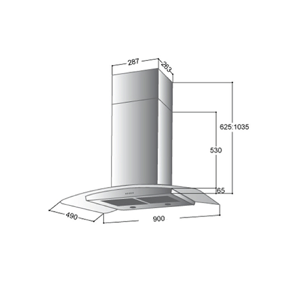 Startec Hood 90 cm STSV2F10/90S