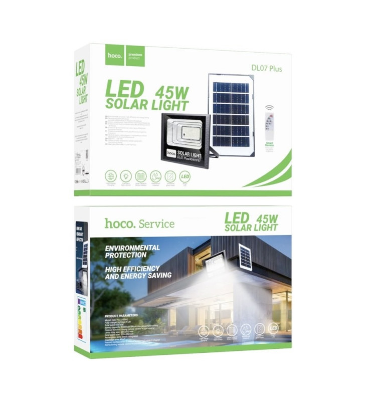 Hoco DL07 Plus Outdoor Solar Energy Garden Light (45W)