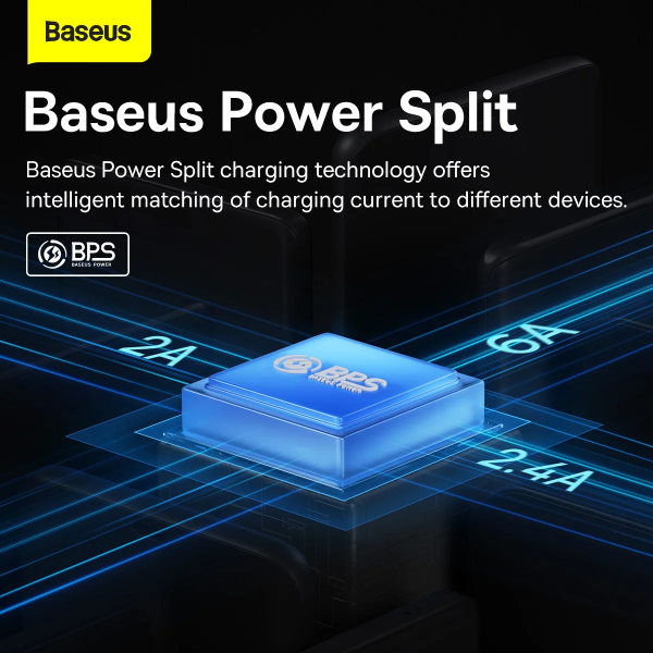 Baseus Flash Series Ⅱ Two for three Charging Cable U+C to M+L+C 100W Black