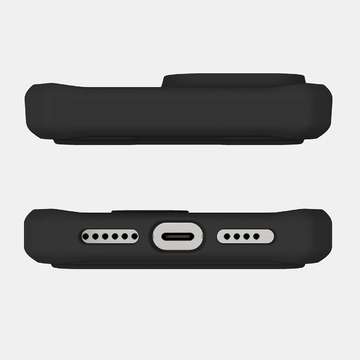 Itskins Hybrid Folio Case With MagSafe For iPhone 16 Pro Max ( 6.9" ) - Black With Recycled Leather