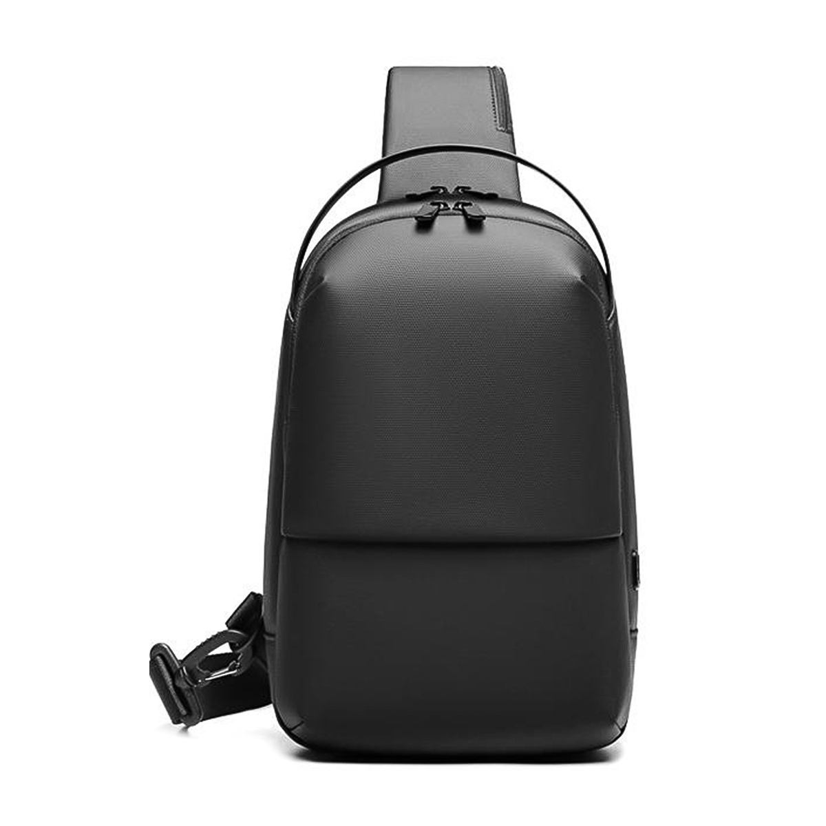 Skykey &ndash; Travel Backpacks Lifestyle WaterProof PU Backpack with USB-A Port up - Black