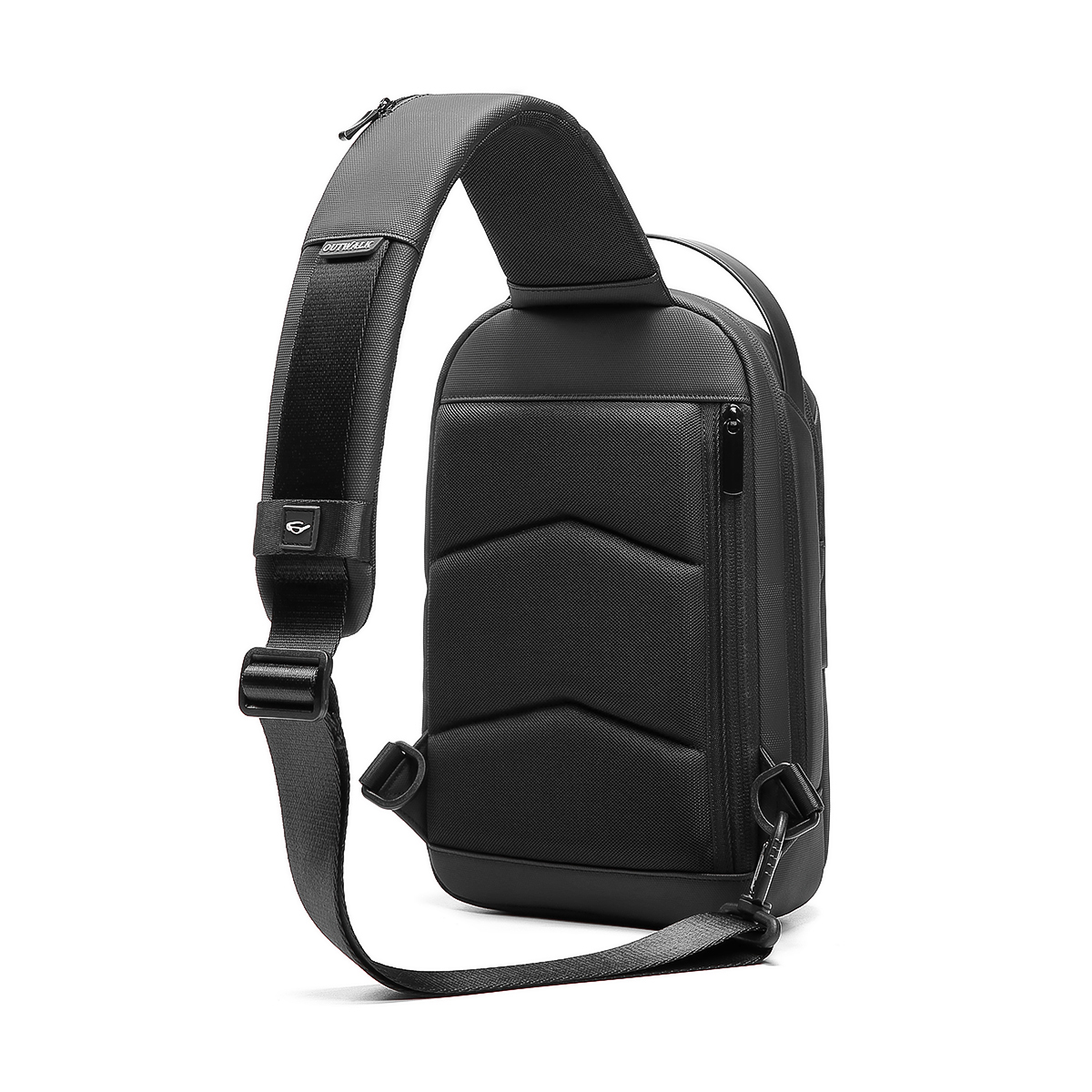 Skykey &ndash; Travel Backpacks Lifestyle WaterProof PU Backpack with USB-A Port up - Black