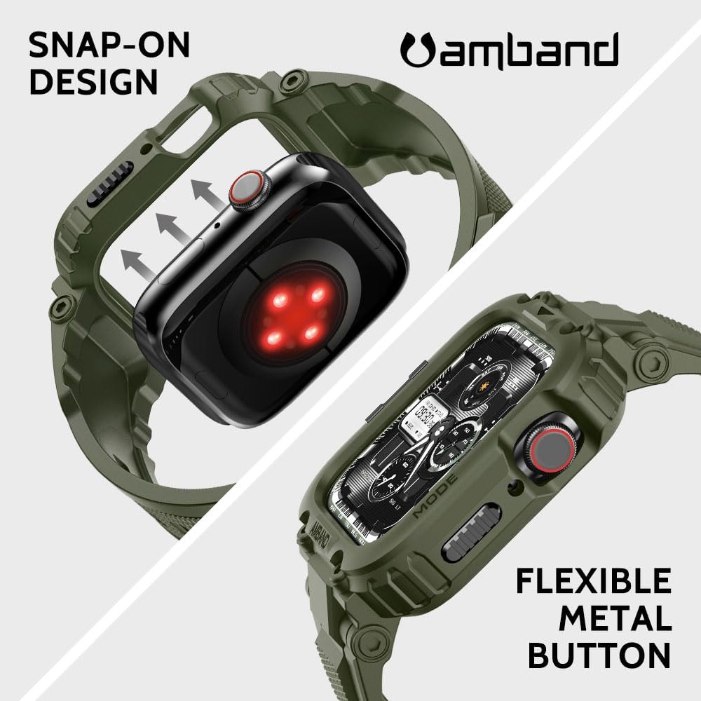 Amband M1 Sport Series-3 Apple Watch 8/7/6/5/4/3/2/1/se - Green
