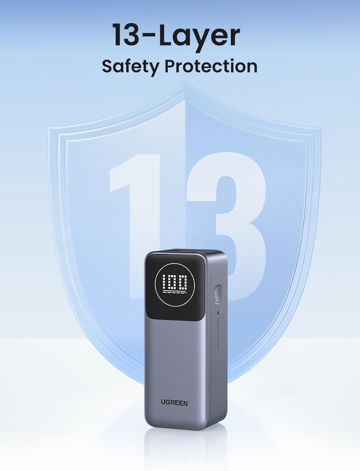 UGREEN Nexode Power Bank 12000mAh 100W with Smart Digital Display