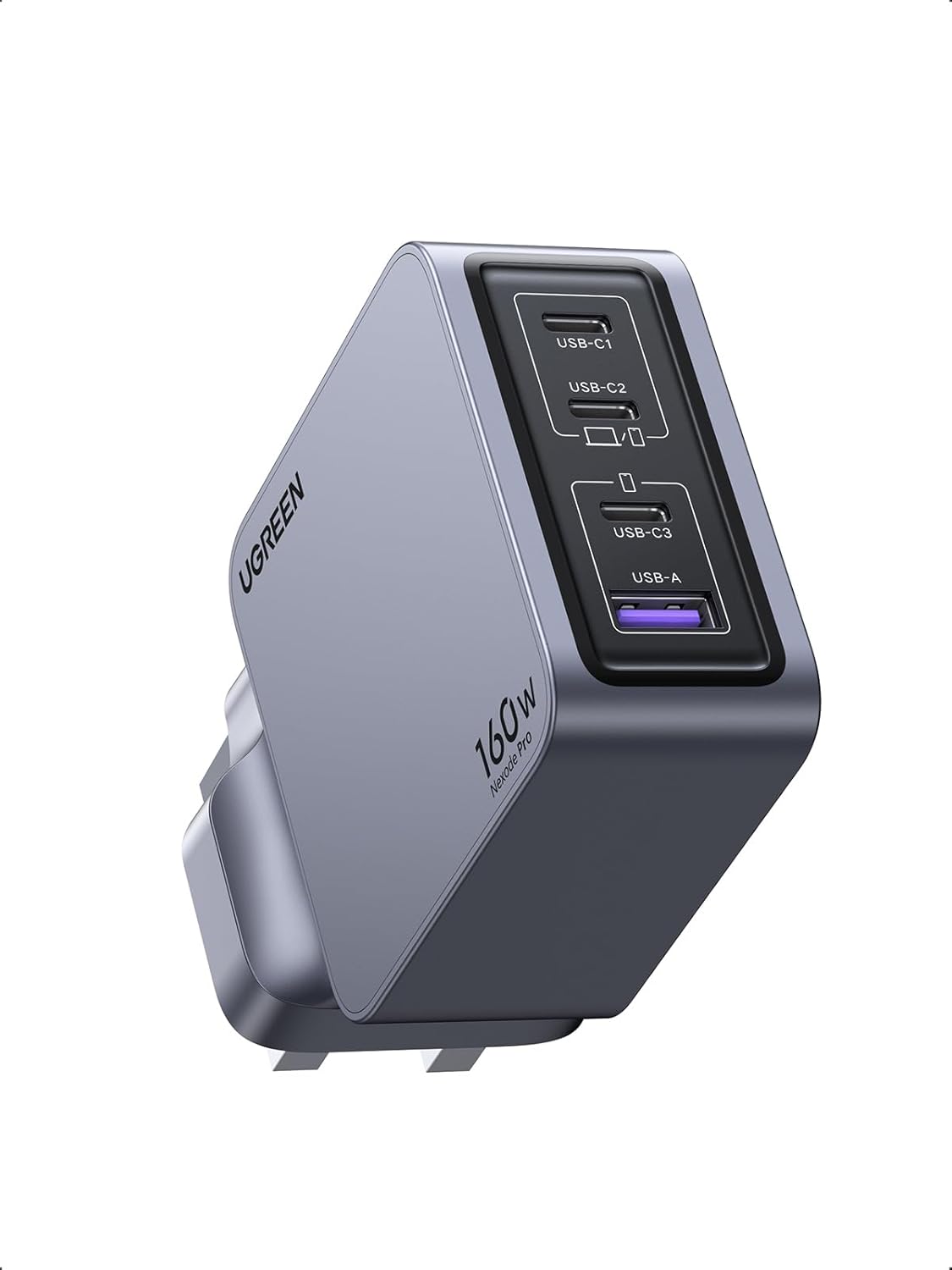 Ugreen Nexode Pro 160W 4-Port GaN Fast Charger - Gray