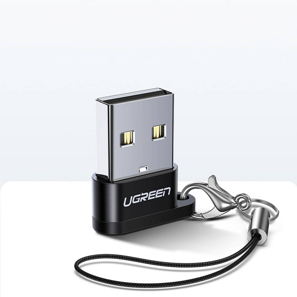 UGREEN USB A Male to USB-C Female Adapter (Black)