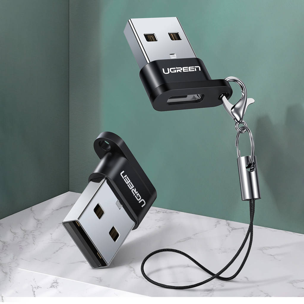 UGREEN USB A Male to USB-C Female Adapter (Black)