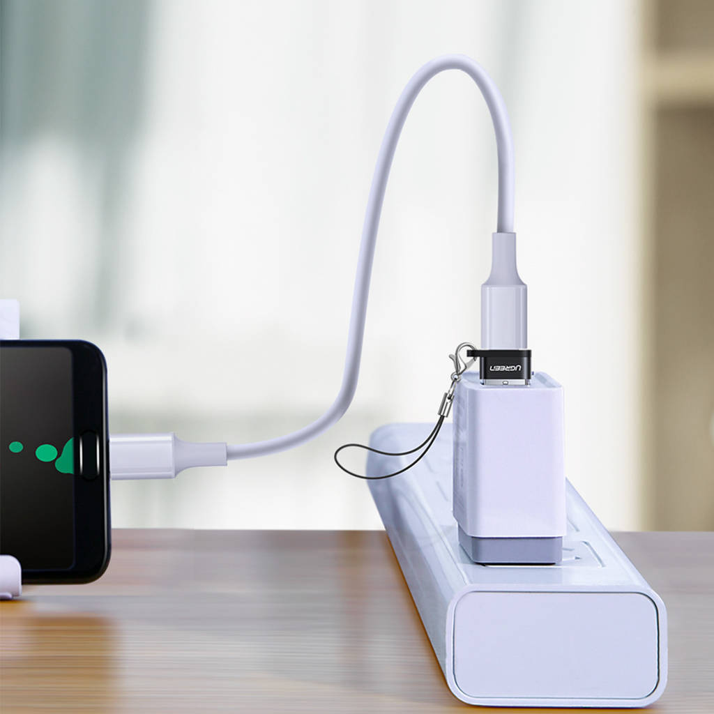 UGREEN USB A Male to USB-C Female Adapter (Black)