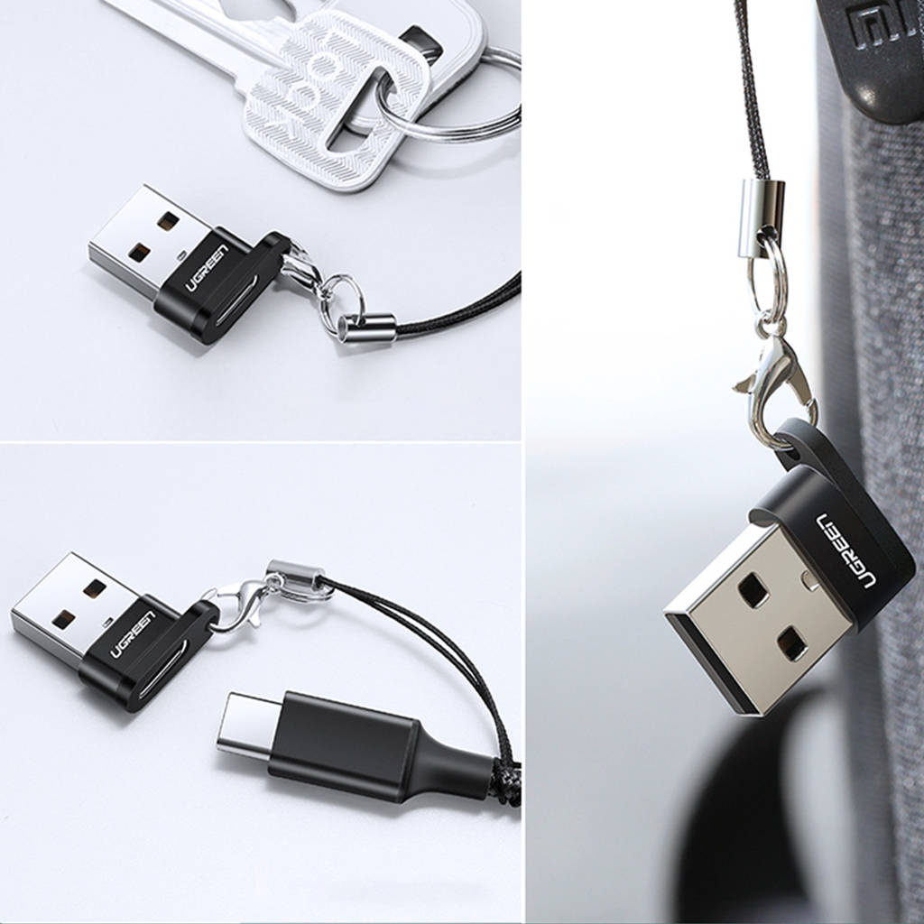 UGREEN USB A Male to USB-C Female Adapter (Black)