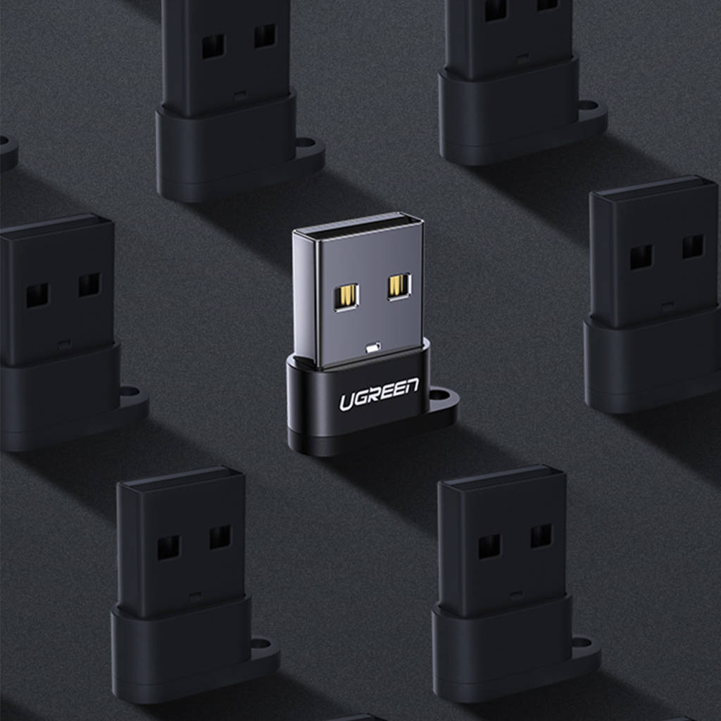 UGREEN USB A Male to USB-C Female Adapter (Black)