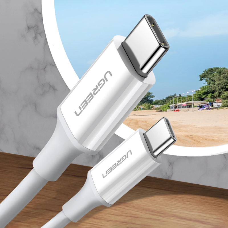 UGREEN USB-C 2.0 to USB-C ABS Cover 1.5m - White