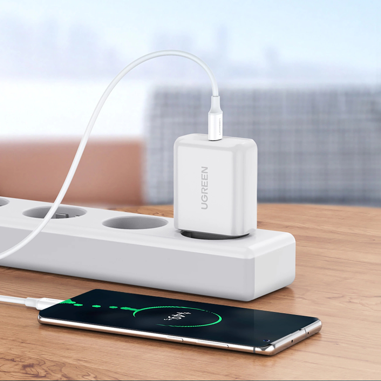 UGREEN USB-C 2.0 to USB-C ABS Cover 1.5m - White