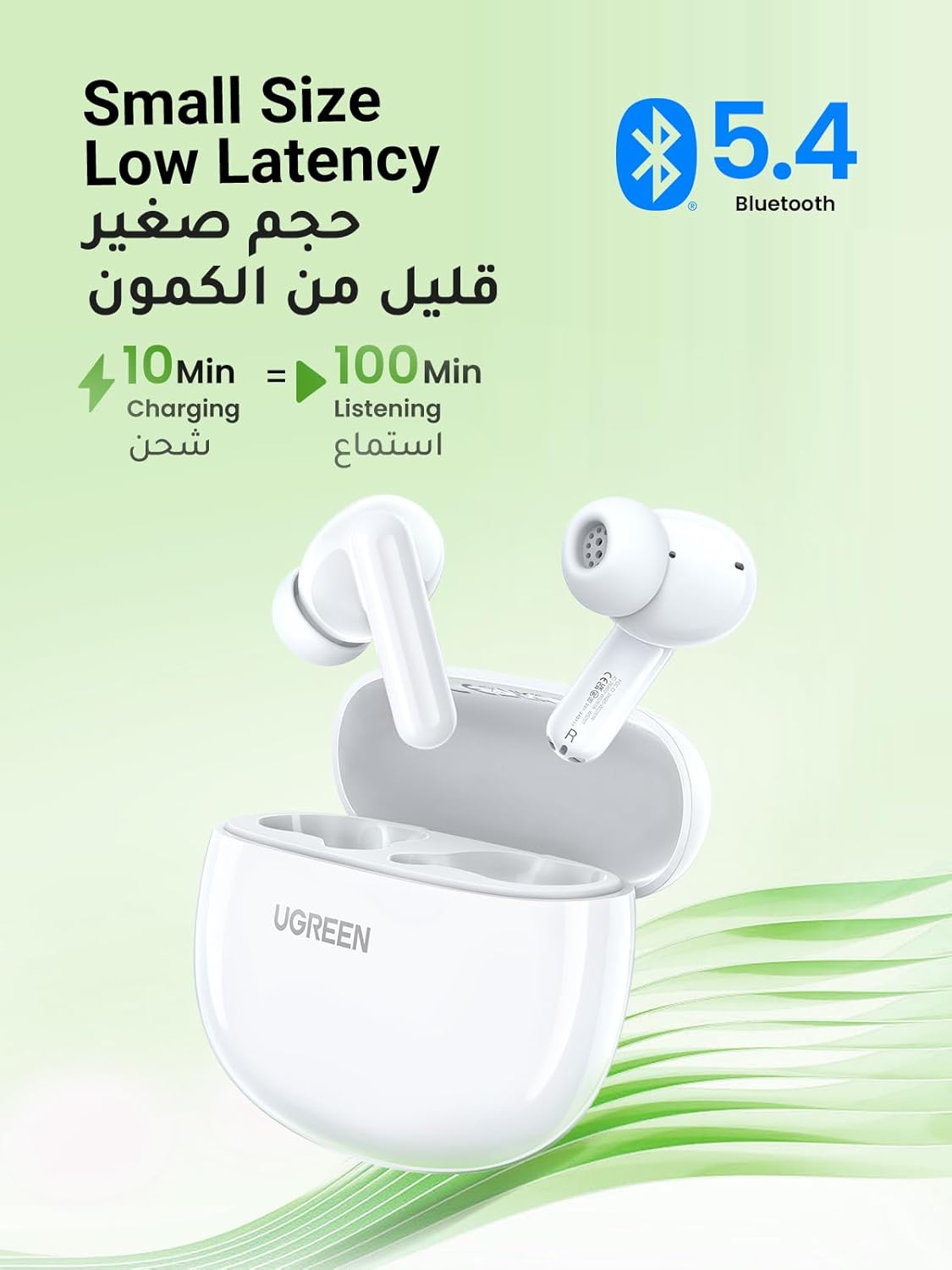 UGREEN WS207 HiTune P3 True Wireless Earbuds - White