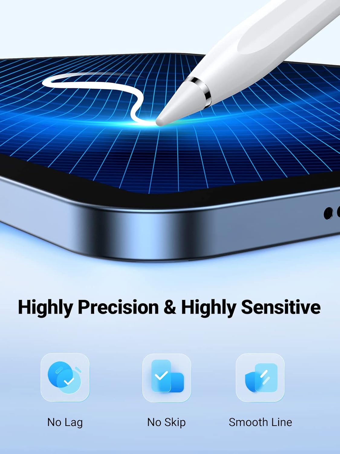 UGREEN Stylus Pen for Apple iPad LP452 - White
