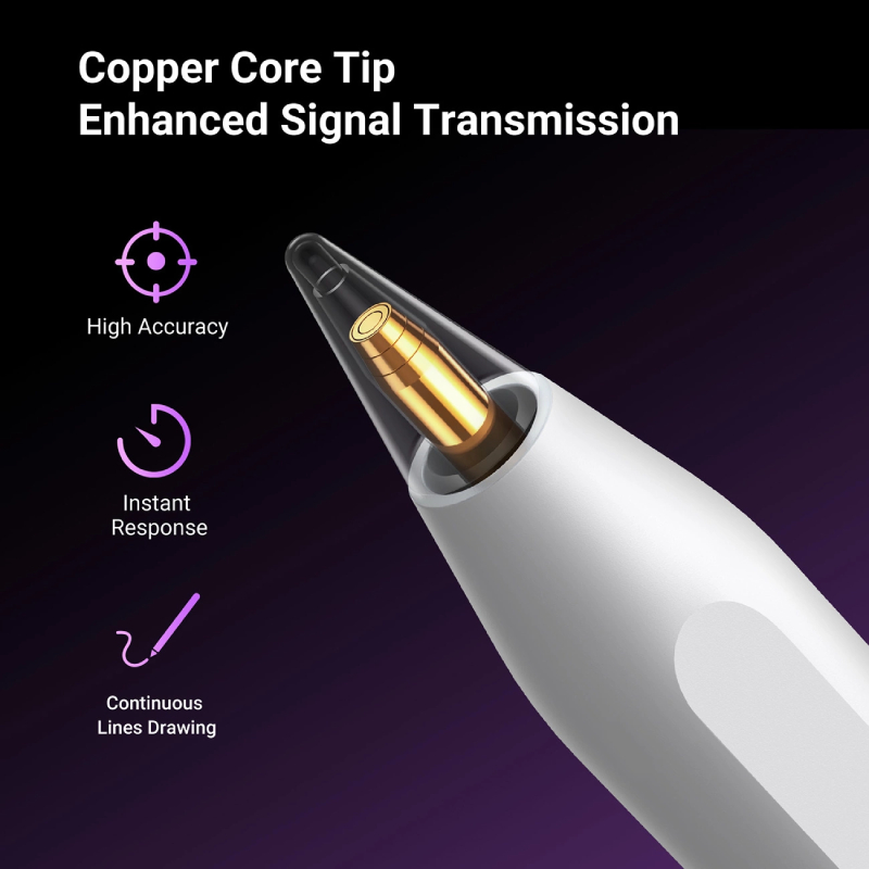 UGREEN Stylus With Wireless Charging For iPad Tablets - White