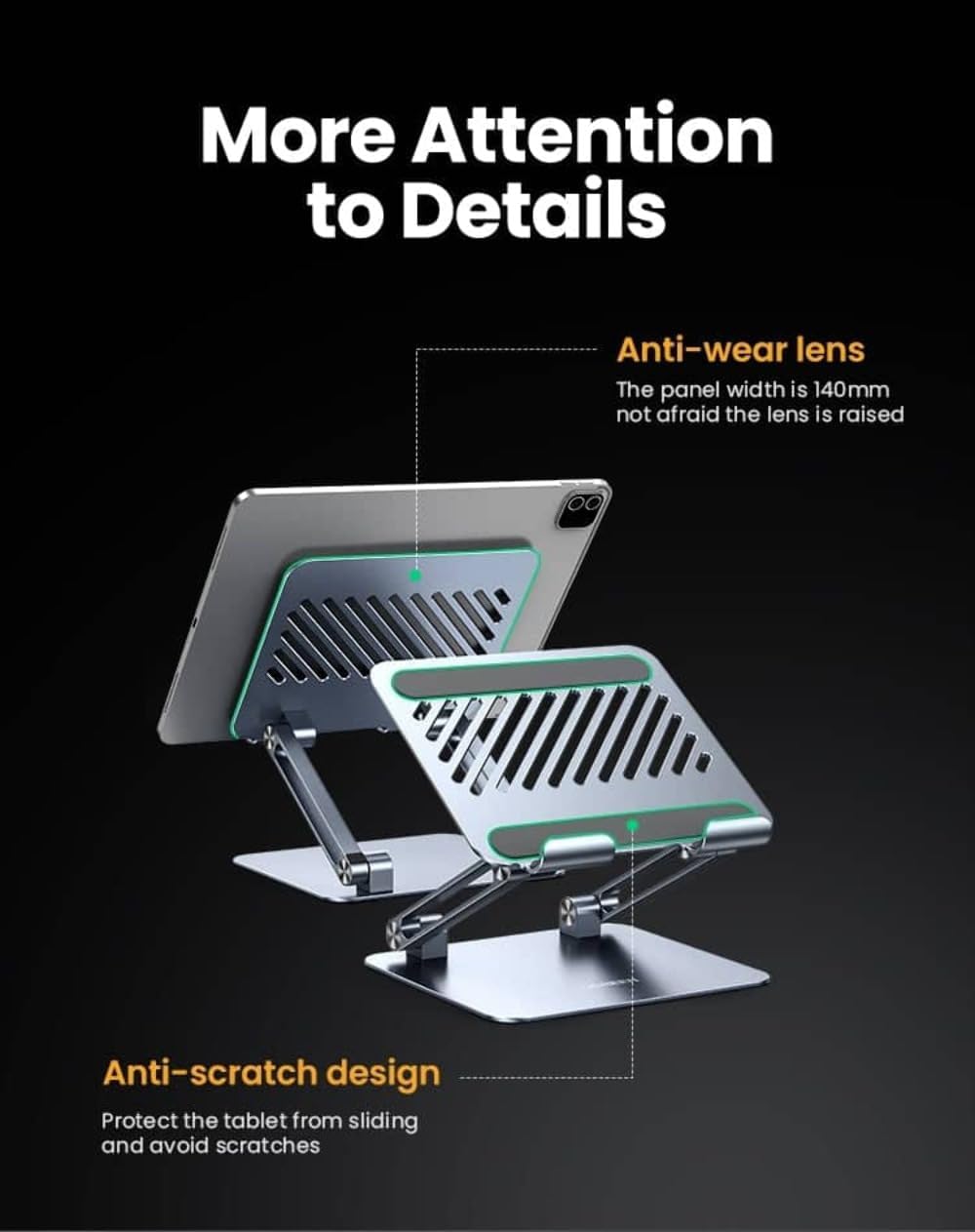 UGREEN LP339 Foldable Aluminum Laptop Stand - Silver