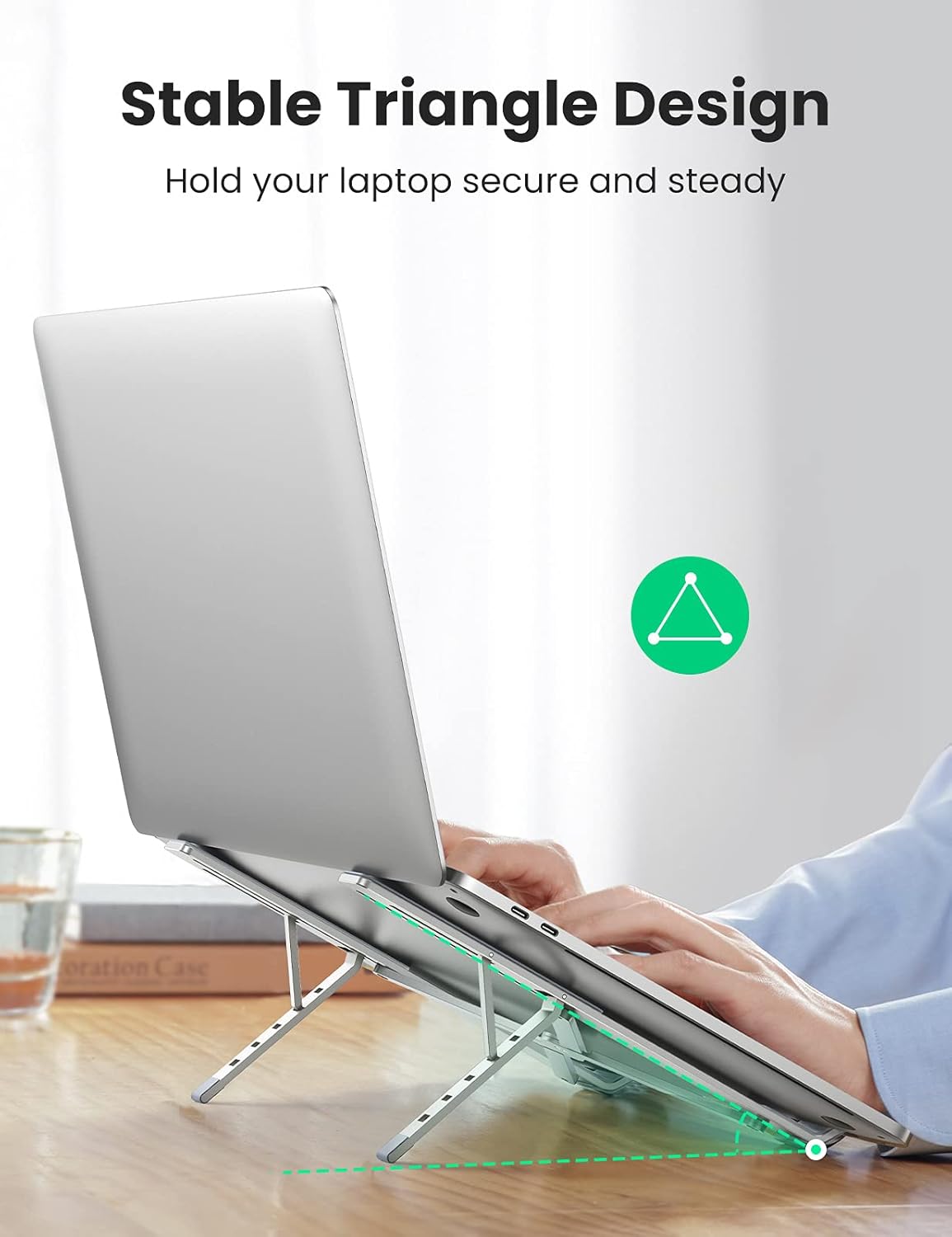 UGREEN Adjustable Folding Laptop Stand - Silver