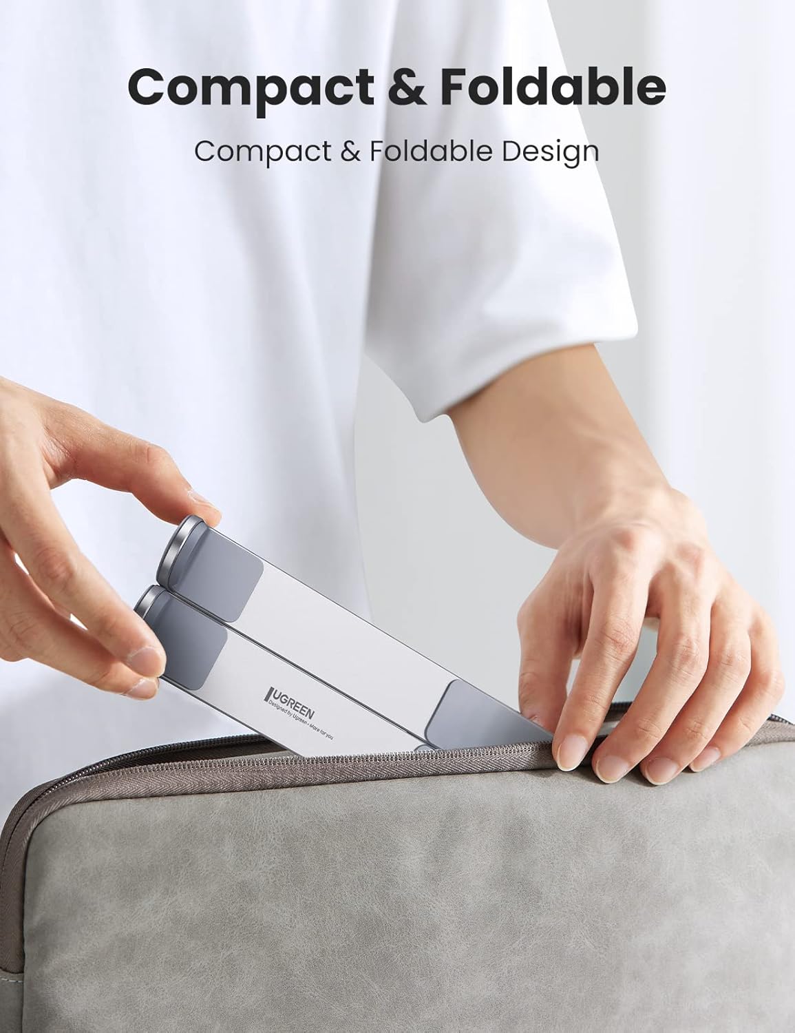 UGREEN Adjustable Folding Laptop Stand - Silver
