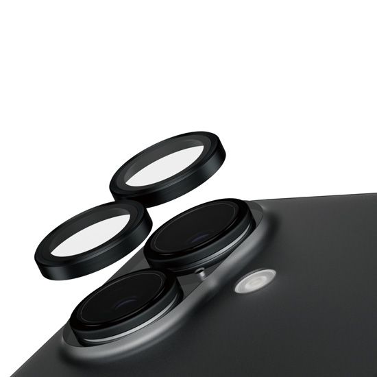 PanzerGlass Camera Lens Protector Glitter for iPhone 16 Series Black - 6.3" & 6.9"