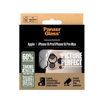 PanzerGlass Plate PicturePerfect Lens Protector for iPhone 16 Plus '24 6.3" | 6.9"