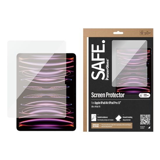 PanzerGlass UWF Safe Screen Protector for Apple iPad Air 13" and iPad Pro 13" Clear