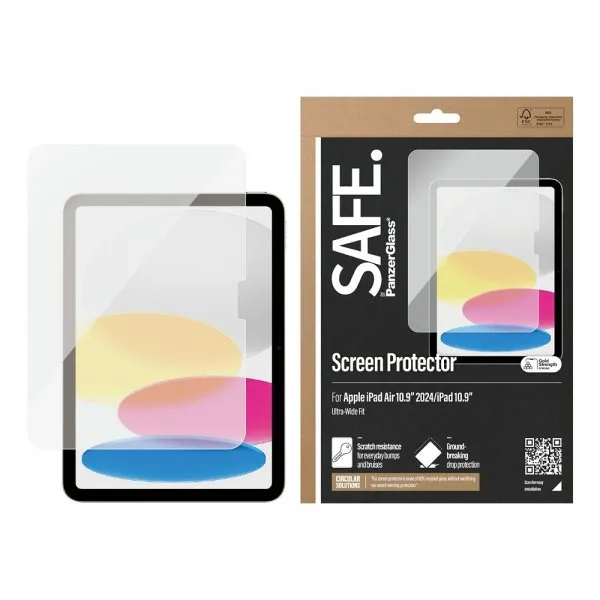 PanzerGlass UWF Safe Screen Protector for Apple iPad Air 11" and iPad 10.9" Clear