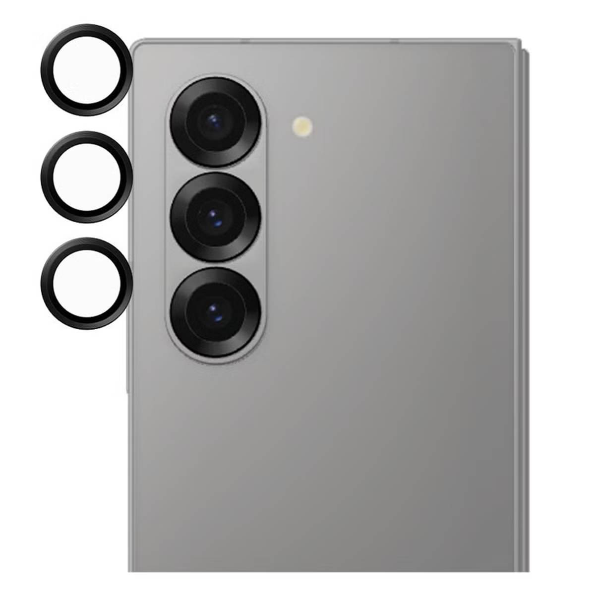 PanzerGlass Camera Protector Lens for the Samsung Galaxy Z Fold 6 Rings Black
