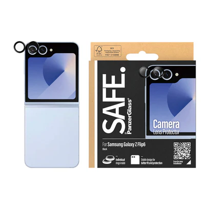 PanzerGlass Camera Protector Lens for the Samsung Galaxy Z Flip 6 Rings Black