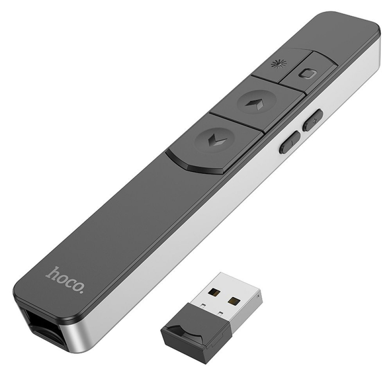 Hoco GM202 Presenter with Red Laser in Silver Color
